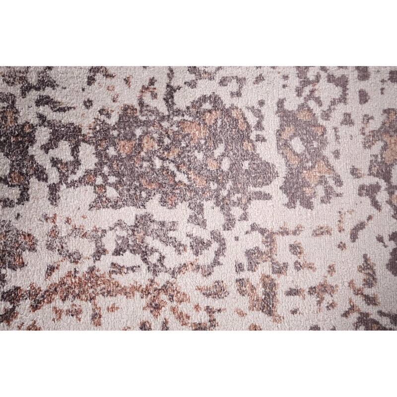 Multicolor Abstract Foyer Rug Hand-Knotted Modern Wool Carpet - 2'9"x 4'10"