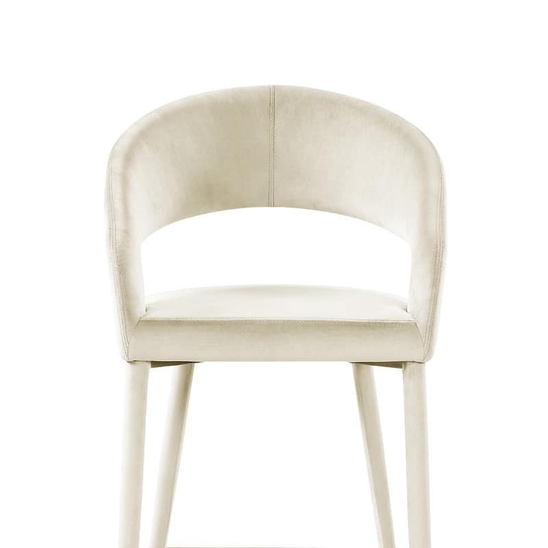 Best Master Furniture Ellis Contemporary Velvet Upholstered Dining Chair with Gold Accent (Set of 2)
