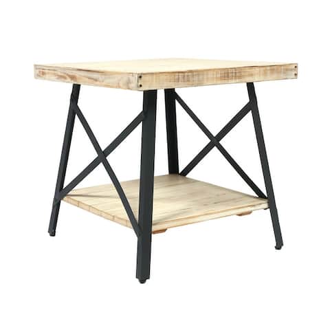 Carbon Loft Oliver Modern Rustic Wood End Table
