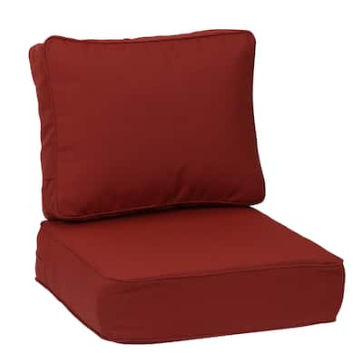 Aoodor 24x25x6 Inch Sunbrella Outdoor Patio Chair Cushions Set with Individual Pocket Springs for Patio Chair, Sofa, and Couch