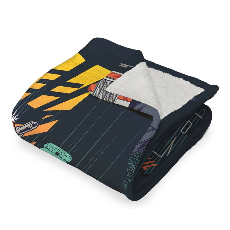 Hasbro Transformers Silk Touch Sherpa Throw Blanket
