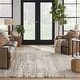 preview thumbnail 10 of 22, Nourison Luxurious Shag Ultra Plush Glam Abstract Area Rug 9' x 12' - Ivory Beige - Rectangle