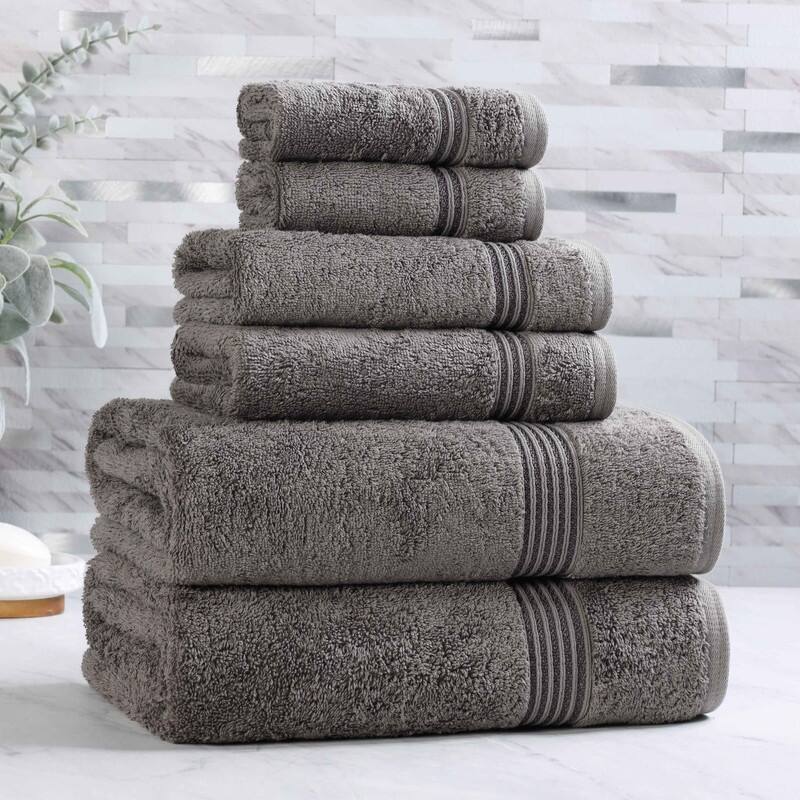 Superior Heritage Egyptian Cotton Absorbent 6-Piece Towel Set