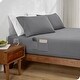 preview thumbnail 62 of 63, Bare Home Double Brushed Deep Pocket Fitted Sheet Twin - Grey (Dual Pocket)