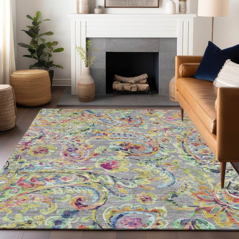 Premium Washable Super Soft Paisley Mayfield Rug