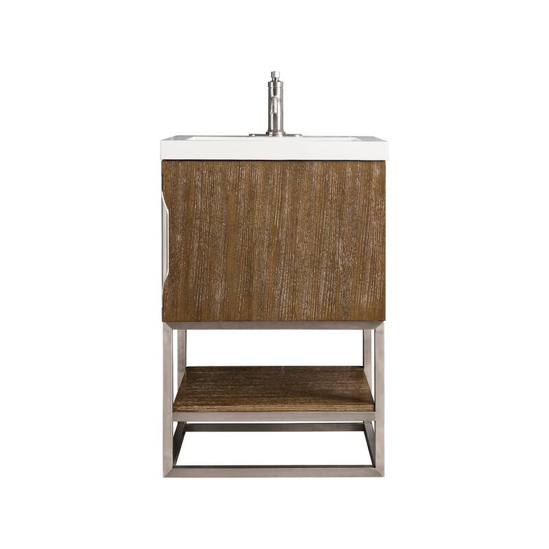 James Martin Vanities 883-V24-BN-WG Columbia 24" Free Standing Single - Latte Oak