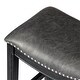 preview thumbnail 99 of 98, Maven Lane 31" Adrien Saddle Kitchen Bar Height Stool - N/A