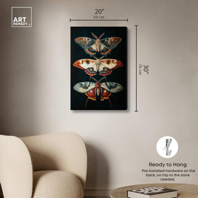 Void's Vivid Visitors Canvas by Art Remedy, Gallery Wrapped