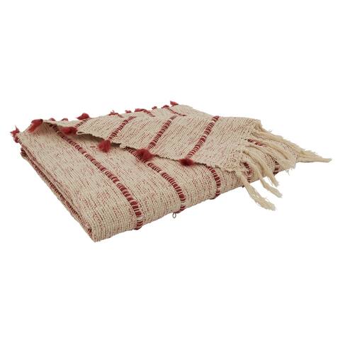 Throw Blanket With Corded Design
