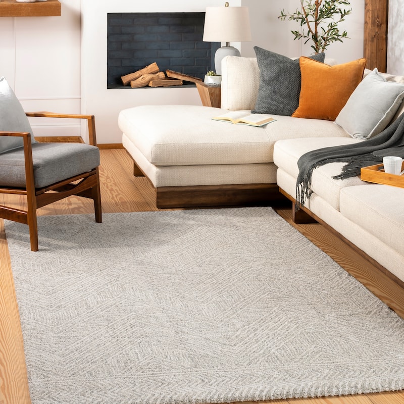 Artistic Weavers Daren Modern Chevron Area Rug - 4' 3" x 5' 11" - Taupe/Grey