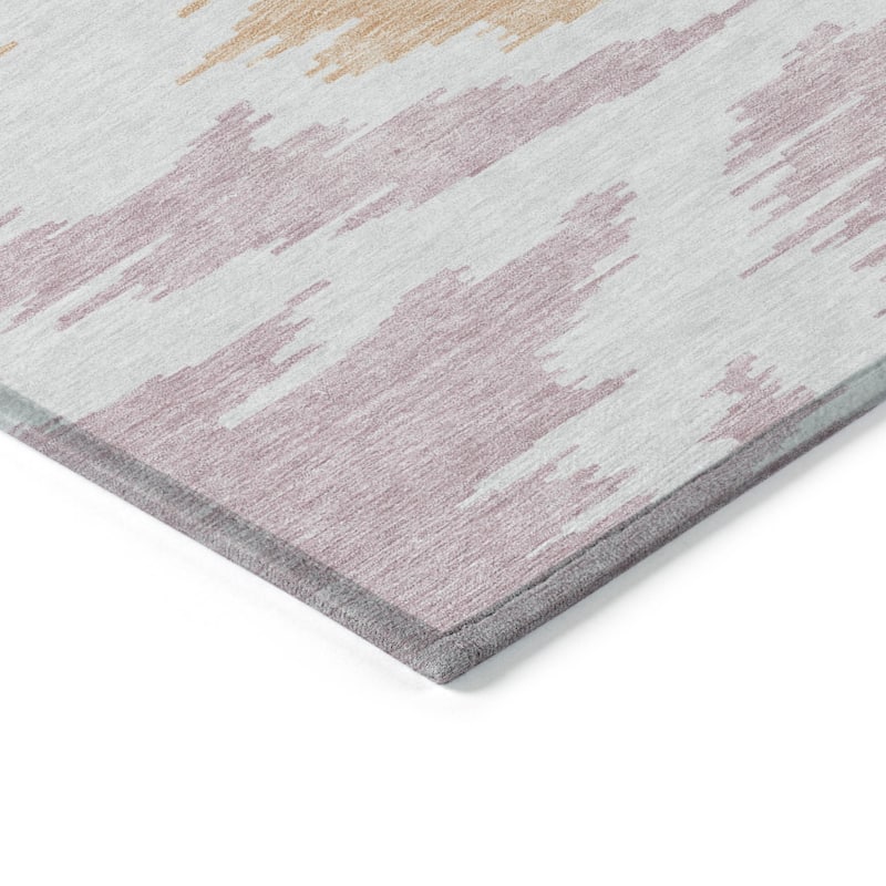 HomeRoots Abstract Transitional Rectangle Outdoor Rug