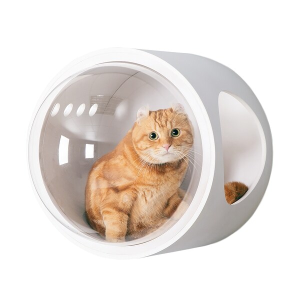 MYZOO-SPACESHIP GAMMA Wall Mounted Cat Bed OPEN LEFT - Bed Bath