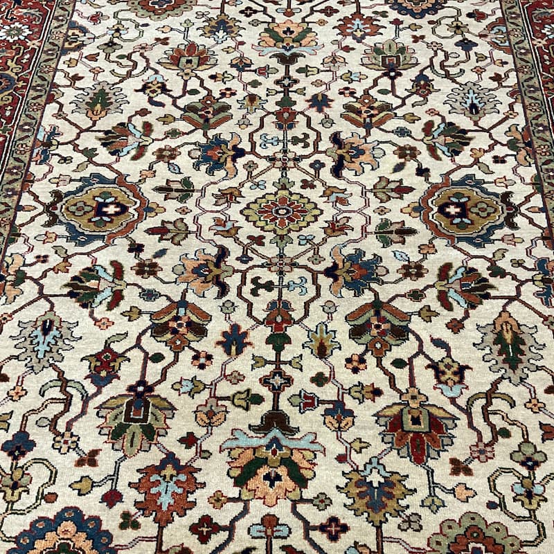 HERAT ORIENTAL Hand-knotted Indo 5' x 8' Serapi Wool Rug - 5' x 8'