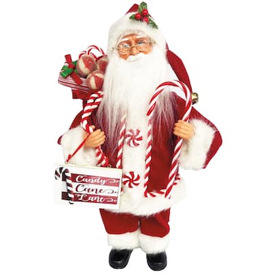 15" Santa Loves Candy Canes