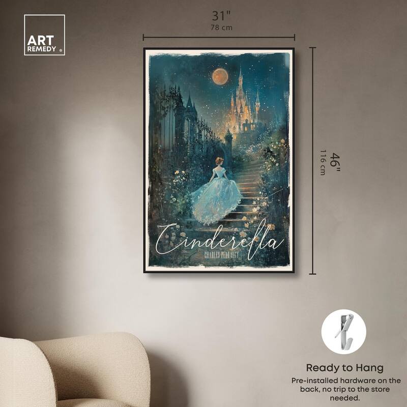 Classic Cinderella Canvas by Art Remedy