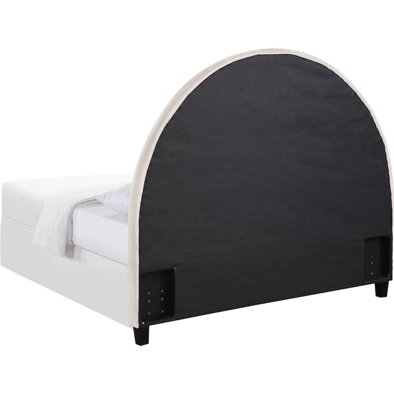 June Transitional Upholstered Panel Headboard
