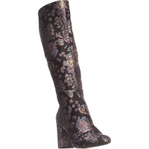 Kenneth Cole REACTION Time To Step Knee-High Boots, Black Multi