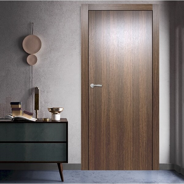 Valusso Design Prefinished Door Slab Miami Whiskey Oak - Bed Bath
