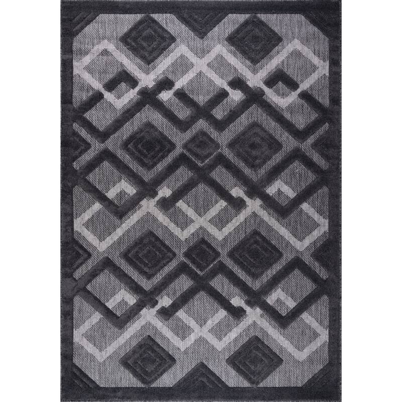 LaDole Rugs Geometric Modern Contemporary Runner Rug