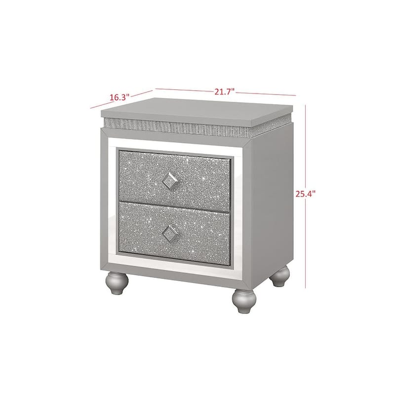Collete 2 Drawer Nightstand