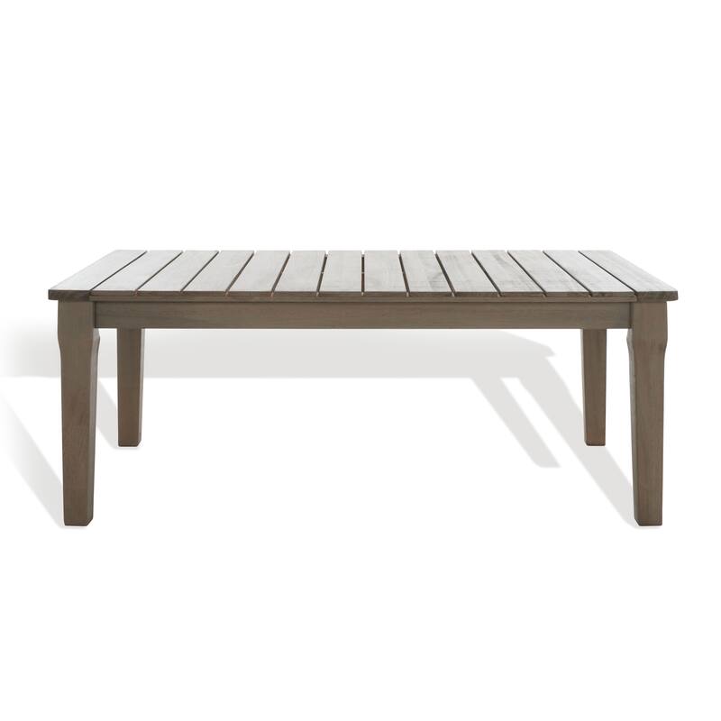 SAFAVIEH Couture Kathern Wood Patio Coffee Table. - 47.4" x 26.4" x 18.5" - 47"W x 26"D x 19"H