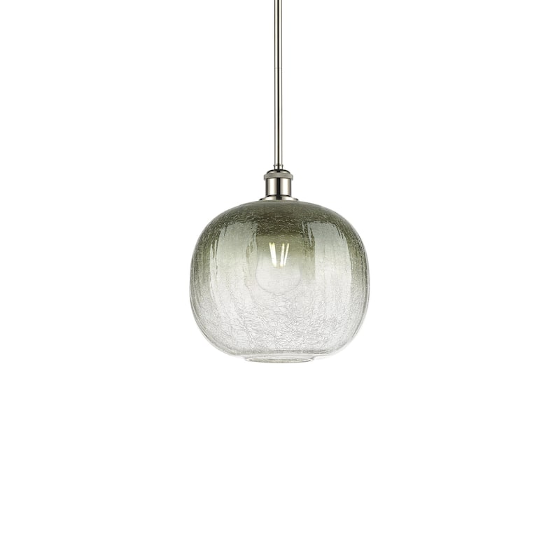 Innovations Lighting 516-1S-12-11 Brookhaven Sphere Pendant Brookhaven - Polished Nickel / Slate