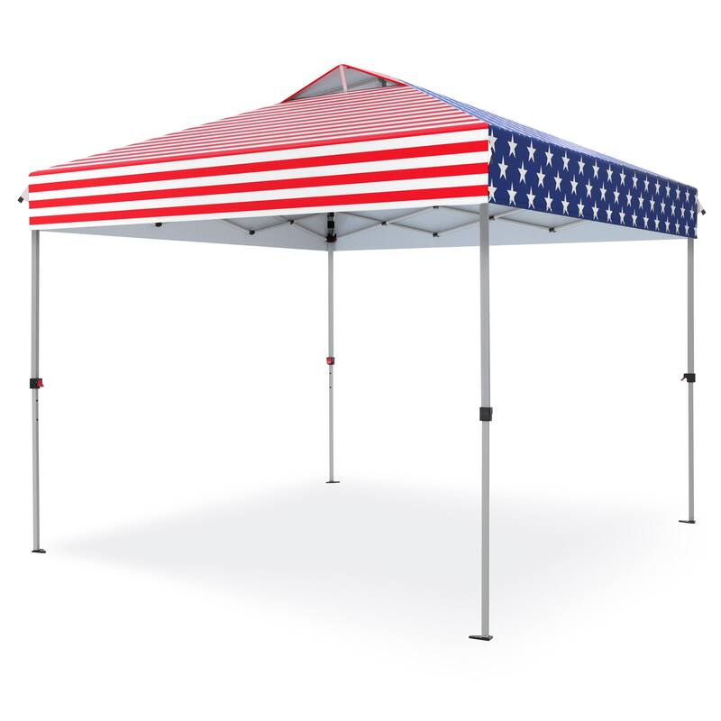 10x10 Pop-up Canopy Portable Lightweight FoldingTent, Adjustable Height Instant Gazebo Canopy with Wheeled Bag