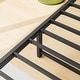 preview thumbnail 10 of 10, Twin Size Bed Frame with Charging Station Storage Headboard Noise Free Solid Easy Assembly