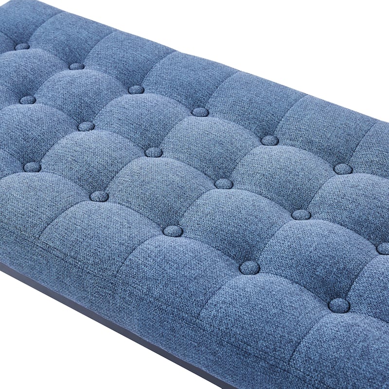 Porthos Home Vera Fabric Bench with Steel Base