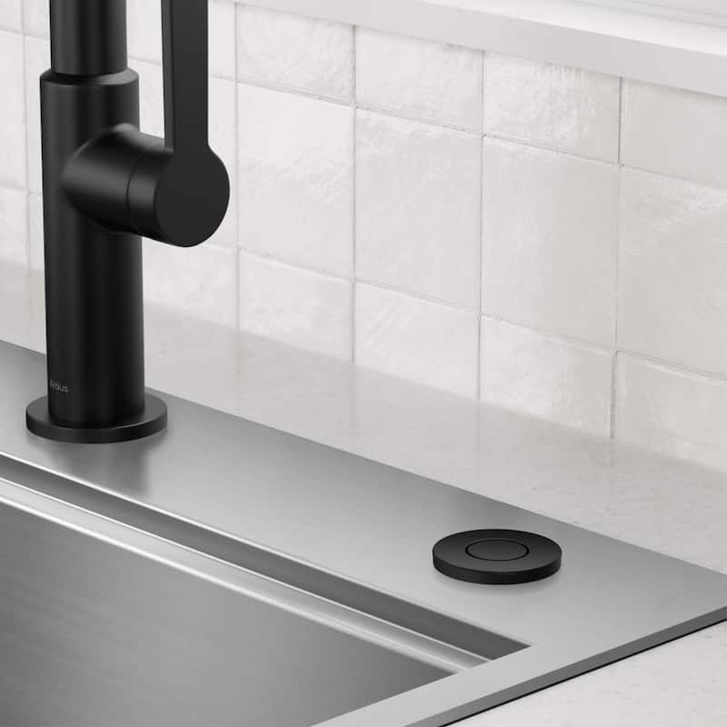 Kraus KWDA-200 Garbage Disposal Air Switch Kit with Flat-Top Push