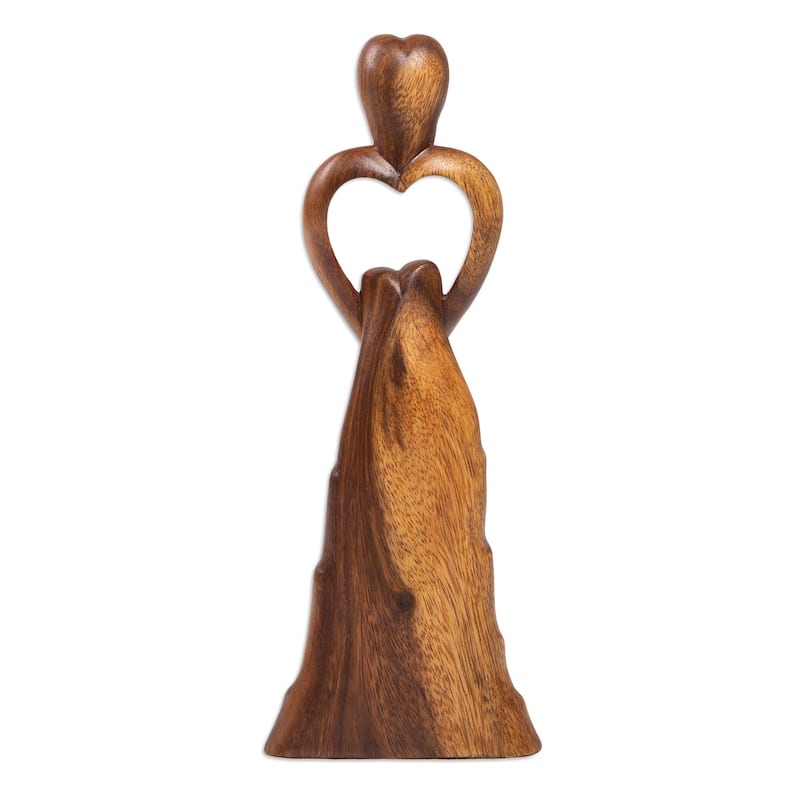 Novica Handmade Mother Of Mine Wood Statuette