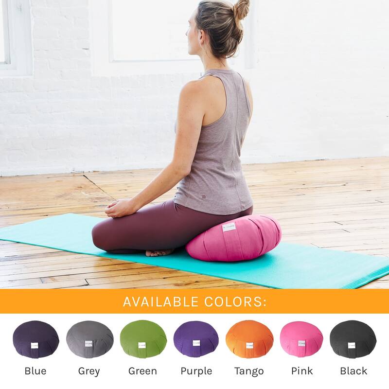Sol Living Round Cotton Zafu Cushion Yoga Accessory