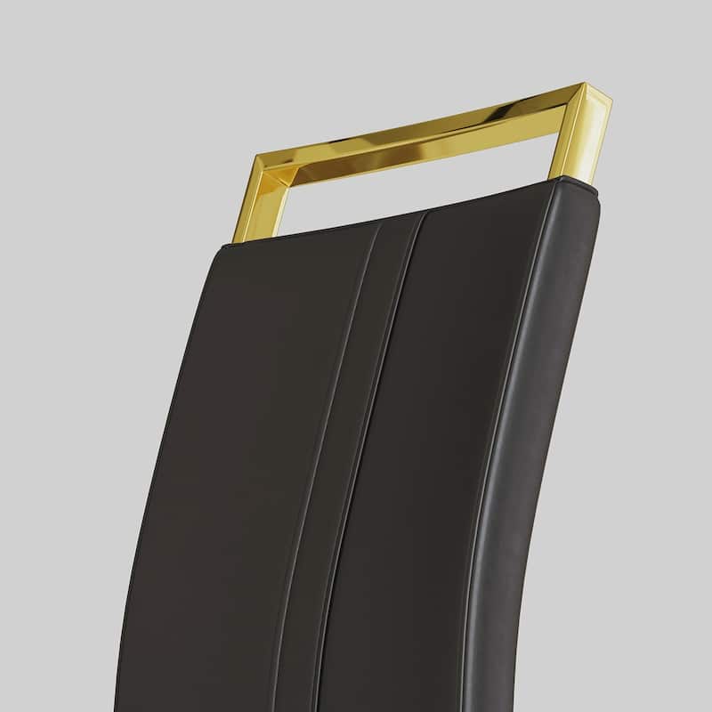 2PCS PU Dining Side Chair