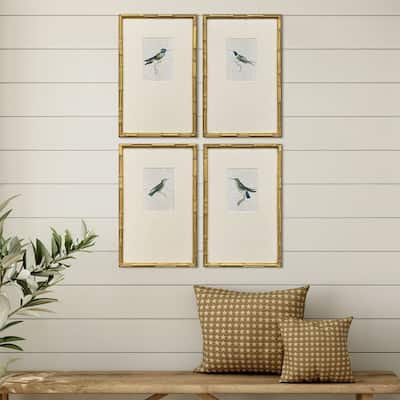 Paragon Antique Hummingbirds Framed Art - Set of 4