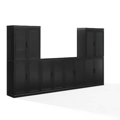 Crosley Essen 3-Piece Sideboard And Glass Door Pantry Set