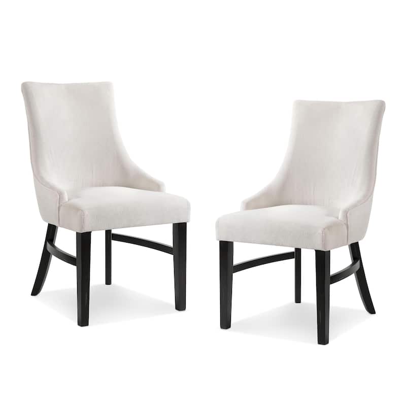 Furniture of America Kieran Farmhouse Black Padded Dining Chairs (Set of 2)
