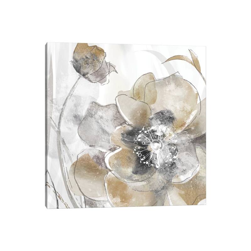 iCanvas "Taupe Spring Poppy I" by Maria Donovan Canvas Print