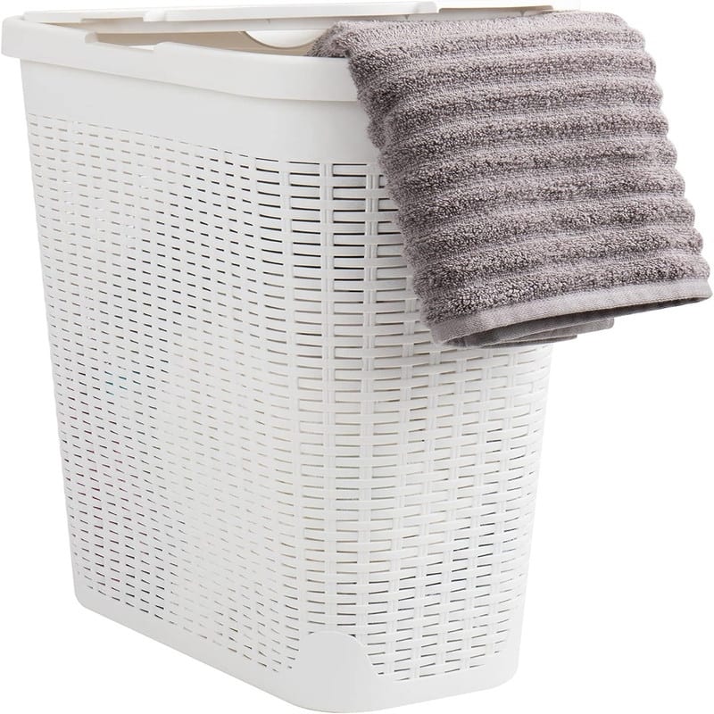 40L Slim Laundry Hamper Clothes Basket - 18"L x 10.4"W x 23.5"H