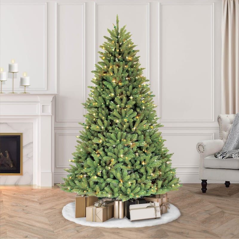 Puleo International 6.5 ft. Pre-lit Fraser Fir Artificial Tree