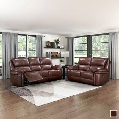 Palermo 2-Piece Manual Reclining Living Room Sofa Set