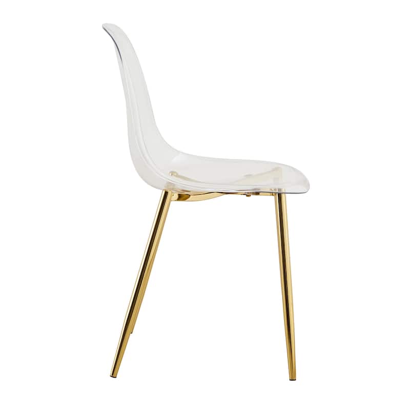 Stylish Ergonomic Dining Chair, Metal Legs