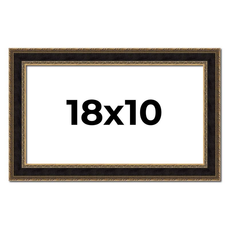 18x10 Frame Gold Antique Vintage Sold Wood Picture Frame | 1.75 Inch