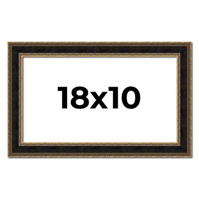 18x10 Frame Gold Antique Vintage Sold Wood Picture Frame | 1.75 Inch