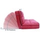 preview thumbnail 32 of 58, Loungie Microsuede 5-position Convertible Flip Chair/ Sleeper