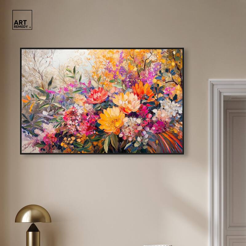 Amber Auras Canvas by Art Remedy