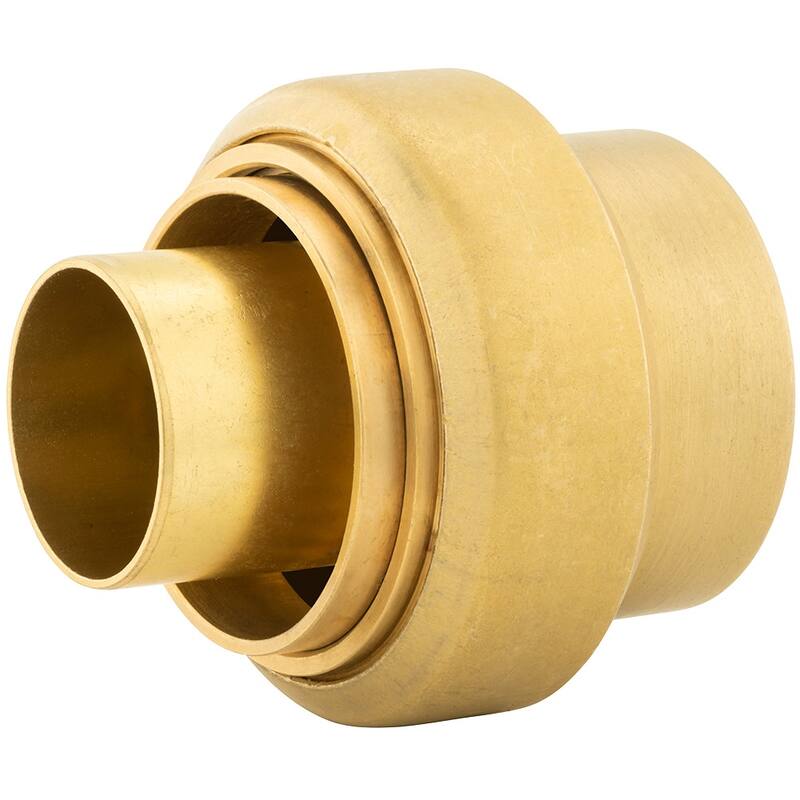 Jones Stephens 2" PlumBite Push On Cap, Bag of 1 - Rough Brass