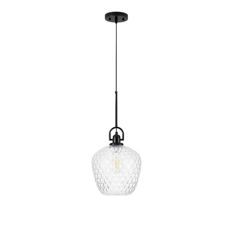 1 Light hanging light black , clear glass pendant lights glass, metal bedroom lights