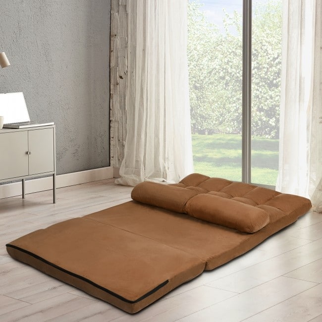 Adjustable 6-Position Floor Sofa Bed with Removable Cloth Cover - 71" x 44.5" x 5.5" (L x Wx H)
