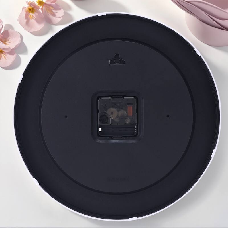 Silent Wall Clock, Non Ticking, Battery-Powered, Ideal for Teaching Time and Stylish Decor in Room, Classroom, School 12 Inch