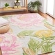 preview thumbnail 2 of 9, SAFAVIEH Handmade Glamour Mazal Floral Wool Rug 3' x 5' - Pink/Grey - Rectangle